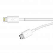 Belkin Mixit Boost Charge USB-C to Lightning Cable PD 18W - MFI сертифициран USB-C към Lightning кабел за Apple устройства с Lightning порт (120 см) (бял) 4