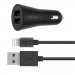 Belkin Boost Up Dual USB-A Car Charger & USB Lightning Cable - зарядно за кола с 2xUSB изходa (4.8A) и Lightning кабел за iPhone, iPad и iPod с Lightning порт (черен)  1