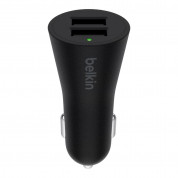 Belkin Boost Up Dual USB-A Car Charger & USB Lightning Cable (black) 1