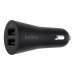 Belkin Boost Up Dual USB-A Car Charger & USB Lightning Cable - зарядно за кола с 2xUSB изходa (4.8A) и Lightning кабел за iPhone, iPad и iPod с Lightning порт (черен)  3
