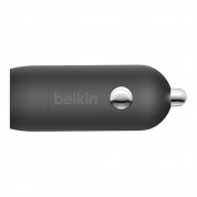Belkin Boost Charge 18W USB-C Car Charger - зарядно за кола с USB-C изход и USB-C към Lightning кабел (черен) 1
