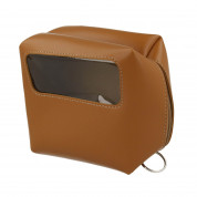 4smarts Packing Leather Pouch - кожен органайзер за кабели, слушалки, ключове и др. (кафяв)