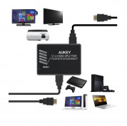 AUKEY HA-H02 1x4-Port HDMI V1.4 Amplifier Splitter w/3D and 4Kx2K Support - Split One HDMI Signal to Four HDMI Displays! 2