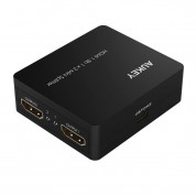 AUKEY HA-H01 1x2-Port HDMI 1.3b Mini Splitter with 3D and 1080p Support - Split One HDMI Signal to Two HDMI Displays!