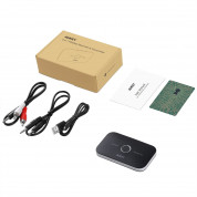 AUKEY BR-C11 2-in-1 Bluetooth Wireless Receiver and Transmitter - bluetooth аудио приемник и предавател с 2х3.5 мм жак за мобилни устройства (черен) 5