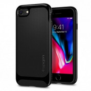 Spigen Neo Hybrid Case - хибриден кейс с висока степен на защита за iPhone SE (2022), iPhone SE (2020), iPhone 8, iPhone 7 (черен-гланц) 5