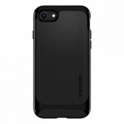 Spigen Neo Hybrid Case - хибриден кейс с висока степен на защита за iPhone SE (2020), iPhone 8, iPhone 7 (черен-гланц) 4