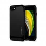 Spigen Neo Hybrid Case - хибриден кейс с висока степен на защита за iPhone SE (2020), iPhone 8, iPhone 7 (черен-гланц)