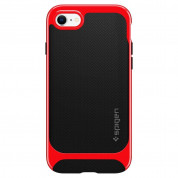 Spigen Neo Hybrid Case - хибриден кейс с висока степен на защита за iPhone SE (2020), iPhone 8, iPhone 7 (черен-червен) 1