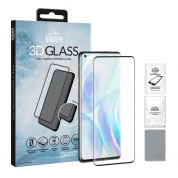 Eiger 3D Glass Edge to Edge Full Screen Tempered Glass - калено стъклено защитно покритие с извити ръбове за целия дисплея на OnePlus 8 Pro (черен-прозрачен)