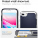 Spigen Neo Hybrid Case - хибриден кейс с висока степен на защита за iPhone SE (2022), iPhone SE (2020), iPhone 8, iPhone 7 (тъмносин-сребрист) 3