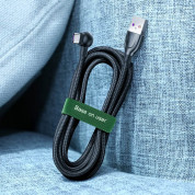 Baseus Rainbow Circle Velcro Strap - велкро лента за организиране на кабели (100 см) (зелен) 5