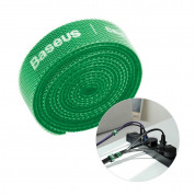 Baseus Rainbow Circle Velcro Strap - велкро лента за организиране на кабели (100 см) (зелен) 2