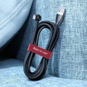 Baseus Rainbow Circle Velcro Strap - велкро лента за организиране на кабели (100 см) (червен) 7