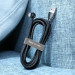 Baseus Rainbow Circle Velcro Strap (ACMGT-E0G) - велкро лента за организиране на кабели (100 см) (сив) 8