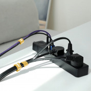 Baseus Rainbow Circle Velcro Strap - велкро лента за организиране на кабели (100 см) (жълт) 5