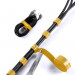 Baseus Rainbow Circle Velcro Strap - велкро лента за организиране на кабели (100 см) (жълт) 7