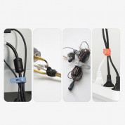 Ringke Set 5 x Silicone Strap Cable Organizer cable clip tie (multicolour)  2