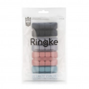 Ringke Set 8 x silicone Self-adhesive Cable Organizer organizer cable clip holder (multicolour)  6