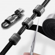 Ugreen Velcro Straps Cable Organizer (500 cm) (black)  5