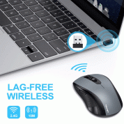 TeckNet 2.4G Silent Laptop Mouse EWM01769BA01 - ергономична безжична мишка (за Mac и PC) (черна)  1