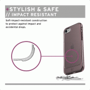 Urban Armor Gear Lucent Case - удароустойчив силиконов калъф за iPhone SE (2022), iPhone SE (2020), iPhone 8, iPhone 7 (розов-прозрачен)  4