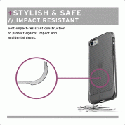 Urban Armor Gear Lucent Case - удароустойчив силиконов калъф за iPhone SE (2020), iPhone 8, iPhone 7 (сив-прозрачен)  4