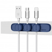 Baseus Peas Magnetic Cable Clip Holder (ACWDJ-03) (blue)