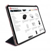 Macally Stand Case - полиуретанов калъф и поставка за iPad Pro 12.9 (2018), iPad Pro 12.9 (2020) (розов) 4