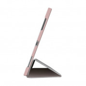 Macally Stand Case - полиуретанов калъф и поставка за iPad Pro 12.9 (2018), iPad Pro 12.9 (2020) (розов) 5