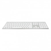 Macally Aluminum Quick Switch Bluetooth Keyboard - безжична Bluetooth клавиатура за компютри, таблети и устройства с Bluetooth (бял)  1