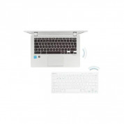 Macally Quick Switch Bluetooth Keyboard - безжична Bluetooth клавиатура за компютри, таблети и устройства с Bluetooth (бял)  5