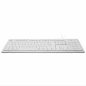 Macally 105 Key Extended Keyboard With Numpad - USB клавиатура оптимизирана за MacBook (бял)  1