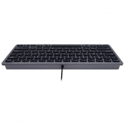 Macally Compact USB-A Keyboard - USB клавиатура оптимизирана за MacBook (тъмносив)  2