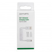 4smarts 3in1 Spiral Cable 0.8m (white) 4