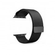 Tactical 333 Milanese Loop Magnetic Stainless Steel Band - стоманена, неръждаема каишка за Apple Watch 38мм, 40мм, 41мм (черен)