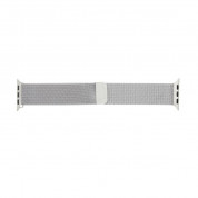 Tactical 344 Milanese Loop Magnetic Stainless Steel Band - стоманена, неръждаема каишка за Apple Watch 42мм, 44мм, 45мм, Ultra 49мм (сребрист) 3