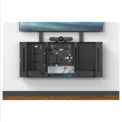 Heckler AV Credenza 2U - елегантна монтажна стойка за оборудване при видеосрещи (черен) 3