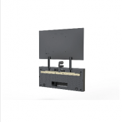 Heckler AV Credenza 6U - елегантна монтажна стойка за оборудване при видеосрещи (черен) 1