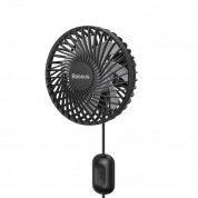 Baseus Departure Vehicle Fan (Air Outlet Type) (CXQC-A03) - USB вентилатор, прикрепящ се към радиатора на кола (черен) 1
