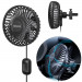 Baseus Departure Vehicle Fan (Air Outlet Type) (CXQC-A03) - USB вентилатор, прикрепящ се към радиатора на кола (черен) 1