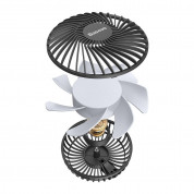 Baseus Departure Vehicle Fan (Air Outlet Type) (CXQC-A03) - USB вентилатор, прикрепящ се към радиатора на кола (черен) 5