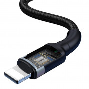 Baseus Cafule USB + USB-C to Lightning Cable PD 18W (CATKLF-ELG1) (black-gray) 3