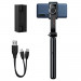 Baseus Lovely Uniaxial Bluetooth Folding Stand Gimbal Tripod Selfie Stick (SULH-01) - разтегаем безжичен селфи стик със стабилизатор и трипод за мобилни телефони (черен) 1