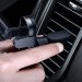 Baseus Penguin Gravity Car Vent Mount (SUYL-QE01) - поставка за радиатора на кола за смартфони с дисплеи до 6.5 инча (черна) 8