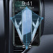 Baseus Penguin Gravity Car Vent Mount (SUYL-QE01) - поставка за радиатора на кола за смартфони с дисплеи до 6.5 инча (черна) 12