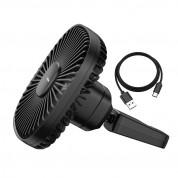 Baseus Natural Wind Magnetic Rear Seat Fan (CXZR-01) - USB вентилатор, прикрепящ се към седалката на кола (черен)