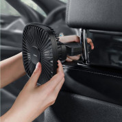 Baseus Natural Wind Magnetic Rear Seat Fan (CXZR-01) - USB вентилатор, прикрепящ се към седалката на кола (черен) 13