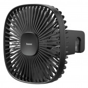 Baseus Natural Wind Magnetic Rear Seat Fan (CXZR-01) - USB вентилатор, прикрепящ се към седалката на кола (черен) 1