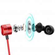 Baseus Encok Wired Earphones H04 - слушалки с микрофон за мобилни устройства (червен) 4